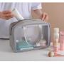 Gelory Travel Portable Fashion TPU Makeup Wash Bag Custom Logo Waterproof Clear Cosmetic Bag Set
