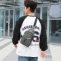 ZR668 Men Chest Bag Waterproof Shoulder Bag Sports Travel Crossbody Leisure Solid Color Business High Quality Bag Print logo