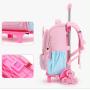 ZR897 Children's Trolley Backpack Kids Schoolbag Cute Cartoon Girl Detachable High Quality New Fashion Boy School Bag