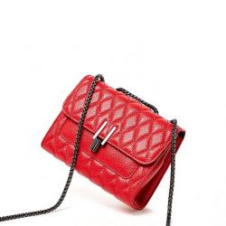 Handmade Black Chain Bag Genuine Leather For Ladies Hand Bags