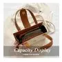 HR632 Women's Tote Bag Commuting New Fashion Contrasting Colors Portable Underarm Bag PU Handbag Versatile Shoulder CrossbodyBag