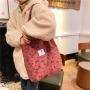 Wholesale Canvas Women Handbags Lock Button Large Capacity Shoulder Bags For Students Shopping Bags Fashion Hotsale