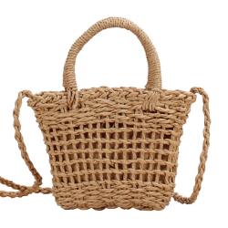 ZR780 Beach Bag Handbag Women Fashion Handmade Half-Round Rattan Woven Straw Summer Messenger Crossbody Bag Girls Lady Straw Bag