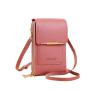 CLA001 Women's Messenger Bags Touch Screen Mobile Phone Bag Small Crossbody Shoulder Bag Zipper Card Holder Leather Wallets