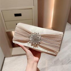 Fashion women's stain clutch bag evening bags dress party crystal evening flap bag with chain shoulder handbag wholesale