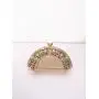 New design fan rhinestone clutch bag chain shoulder bag women box metal wedding party evening bags ladies fashion purse