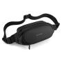 Gelory New Style Fashion Multi-function Durable Fanny Pack Waterproof Multi-pocket Waist Packs Pu Chest Bag With 4-zipper Pockets