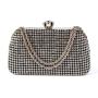 Hot selling  bridal wedding metal clutch purse ladies rhinestone evening bag women evening clutch sequins bags ladies handbag