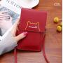 2024 New Fashionable Female Mobile Phone Bag Students Summer Mini Messenger Simple Thin Korean Design
