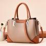 ZWY083 New Collision Color Splicing Ladies Handbag Urban Casual Simple PU Leather Gift Bag for Mom Fashion Hundred Shoulder Bag
