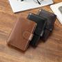 Factory Retro Man Short Trifold Wallet Slim genuine leather wallet for men credit card holder multi-function wallet wholesale