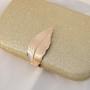 Metal leaf clutch bags small square bag women's handbag 2024 New fashion luxury design evening bag
