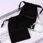 Custom Logo Printed Small Canvas Drawstring Bag For Candle Packaging Black Soild Gift Storage Dust Cotton Pouch