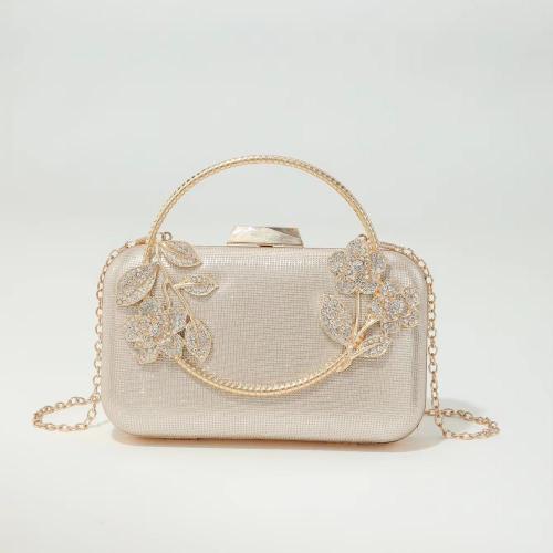 New arrival vintage rhinestone flower women's bags wedding purses elegant shoulder crossbody bag evening handbags for woman