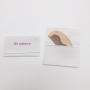 Custom Pink Logo Envelope Cotton Twill Jewelry Pouch Gift Comb Mirror Packaging Envelope Cotton Bag
