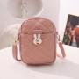 2024 Bag Women's Embroidered Mobile Phone Shoulder Bag Fresh Sweet Cross-Border Fashion Accessory Single Portable Strap