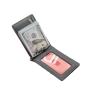 Custom LOGO slim wallet US Custom hot-selling rfid genuine leather men money clip wallet