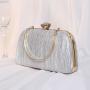 Popular glitter gradient clutch purse chain crossbody bag evening bags handbag gold shiny clutch bag for ladies
