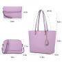 LOVEVOOK High Quality PU Leather Women Tote 3 PCS Bags Set Purse and Handbags Crossbody Ladies Hand Bags