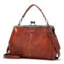 New women's shoulder bag with diagonal cross British retro large bag