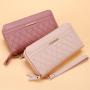High Quality Womens Wallet Phone Bag Double Zipper Long Wallet For Women Wholesale sac tendance 2024 carteras para mujer