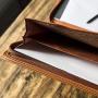 A4 Document Folder Leather Ring Binder Personal Planner Conference A4 Folder with Calculator