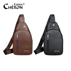 High Quality Custom Logo Sports Multi-Pocket Soft Straps Leather Small Messenger Shoulder Chest Pu Crossbody Bag