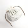 Custom Round Bottom Cotton Muslin Candle Soap Packaging Dust Bag Drawstring Natural Cotton Gift Candle Pouch