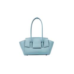 Elegant Women Tote Handbags Simple Large Capacity Manufacture Pu Leather Logo Premium Hardware Shoulder Bag