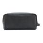 PU leather travel organizer bags toiletry cosmetic bags with hand strap