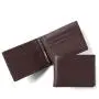 Custom Brown Extra Capacity Slim Fold Money Clip with 6 Credit Card Slots Wallets Leather Men