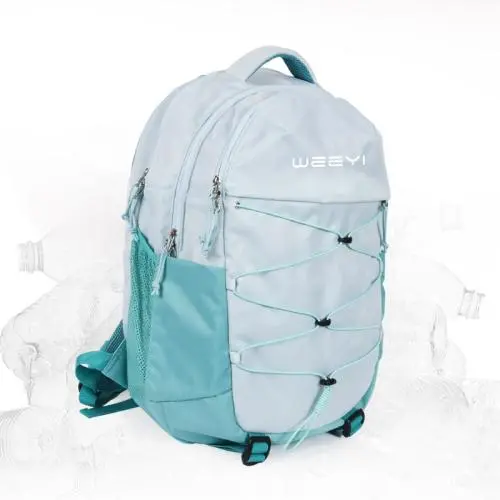 CHANGRONG Custom recycled plastic casual sports backpack Bag for computer laptop