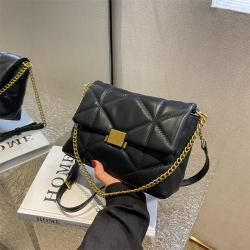 Luxury Leather Handbags Embroidered Plaid Shoulder Bag Custom Logo Crossbody For Women