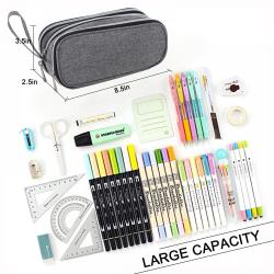 LOVEVOOK Stylish large College Bookbag with pen case Work Travel 15.6 Inch Computer bags 2pcs Teacher student laptop backpacks