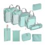 High Quality Packing Cubes 8 Pcs Collapsible Travel Organizer Luggage for Suitcase Organizers Packing Set for Travel