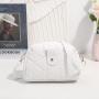 Korean Fashion Ladies Messenger Bag Embroidered Camera Bag Single Strap Joker Hand Portable Trendy Featuring Chains Decoration