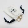 Custom Logo Printed Brush Canvas Drawstring Bag Jewelry Hairpin Brooch Packaging Wedding Promotion Use Cotton Gift Jewellery Bag