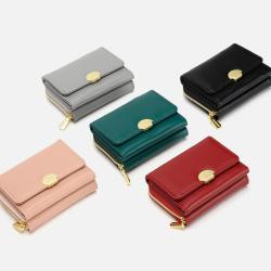 2024 New Women's Short Zipper Multi functional Wallet
