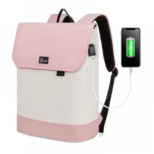LOVEVOOK large waterproof rucksack 15.6 in roll bag trips university school office travel women daypack laptop bag backpacks