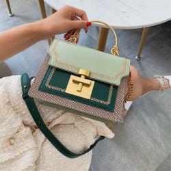 2022 New Arrival Fashion Bags brand Golden Chain pu leather shoulder bags high quality bags women handbags for ladies