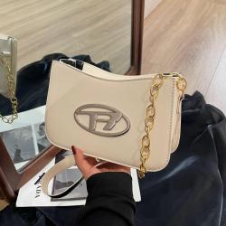 Summer Fashion Armpit Bag 2024 Tide Women Personalised Chain Crescent Bag Candy Colour Simple Shoulder Crossbody Bags Female