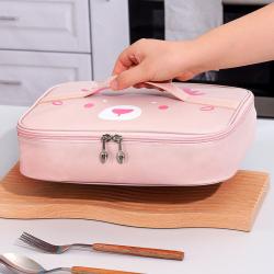 Gelory Daily Use 3 Sizes Outdoor Picnic Portable Insulated Thermal Lunch Handbag Oxford Cloth Cartoon Lunch Box Bag