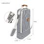 Custom Logo Reusable Wine Bags Travel 2 Bottle Stripes Wine Carry Bag for Wine