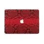 Luxury genuine snake skin leather case for Mackbook air cover 11" 12"13" 15"