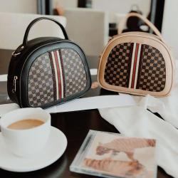 2024 Hot Selling Women's Handbag Wholesale Pu Leather Print Solid Color Shoulder Bags for Women Zipper Closure Ladies Purses