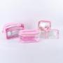 Keymay RTS Stock 7 Colors S M L XL Custom Logo Waterproof Pvc Clear Makeup Bag Transparent Lipstick Pouch Small Cosmetic Bag