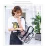 KBW974  Custom Clear Backpack for Kids Heavy Duty PVC Transparent with Solid Pattern Travel Organizer Student School Bag