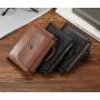 RFID Anti-Theft Man Short Wallet Slim leather wallet for men credit card holder multi-function coin clip wallet with zipper