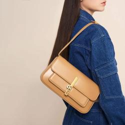 New Fashion Women Handbags Simple Luxurious PU Leather Bags Customize Logo Shoulder Bags