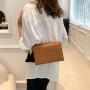 HR252 Personalized Rivet Texture Embroidered Thread Bag Women's New Fashion Lingge Chain Solid Color One Shoulder Crossbody Bag